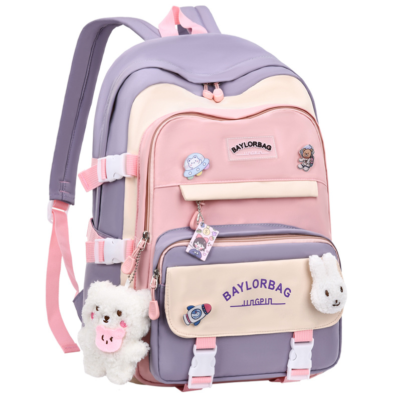 Mochila de hombro de gran capacidad 2026 nuevo estilo universitario bolsas escolares casuales de moda para estudiantes de escuela secundaria