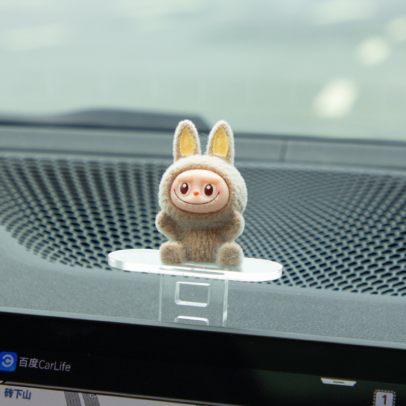 新しいラブブ車内スライド装飾品車のスクリーン装飾品ラブブ装飾品|undefined