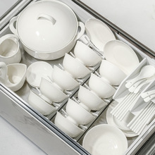 碗碟套装家用2024新款纯白盘子釉下彩陶瓷餐具骨瓷饭碗感碗盘