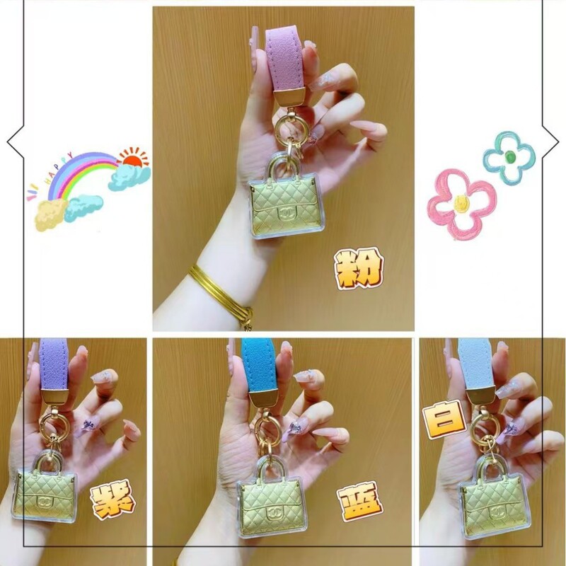 Lv Bag Mobile Phone Pendant Keychain Bag Pendant Live Streaming Gift with the Same Style as Shuibei's Pure Gold 999 Gold