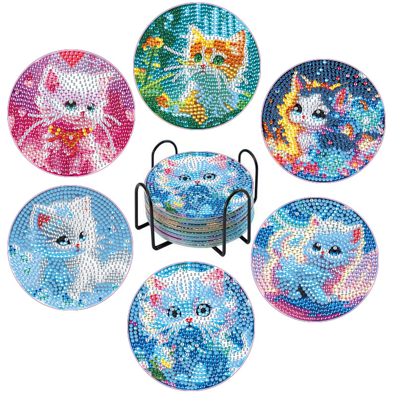 Aliexpress Cartoondiy Diamante Pinting Punts Perforador de tazas acrílicas caseras con portavasas Mickey Minnie Stitch