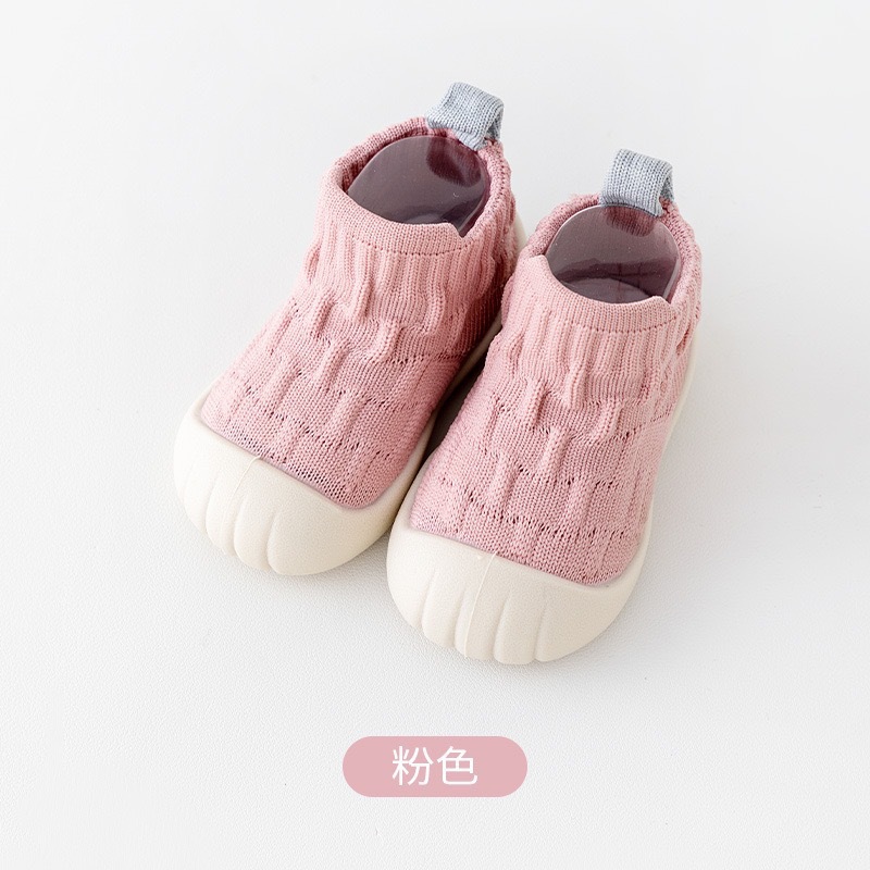 Zapatos de piso para bebés primavera y otoño nuevos zapatos de piso suave para bebés de color sólido zapatos para niños y niñas