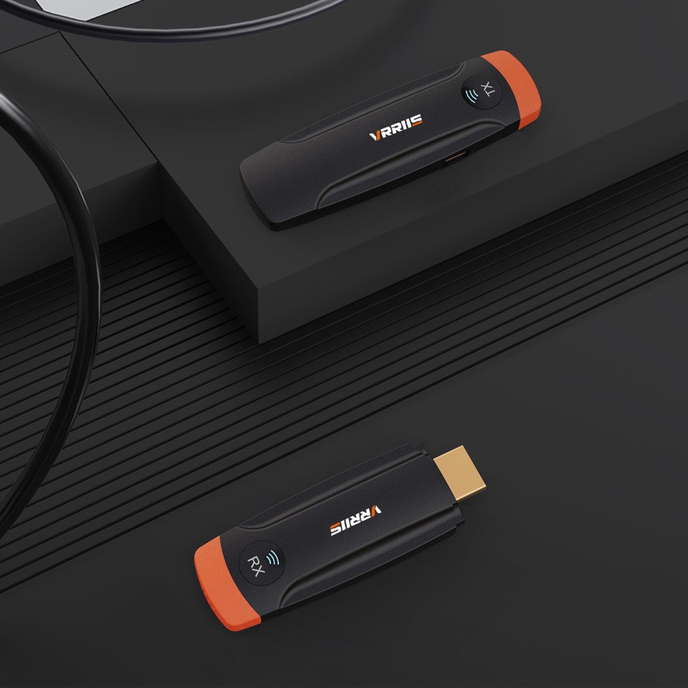 HDMI Kablosuz Aktarıcı Yüksek Çözünürlüklü Ses Video Aktarıcı 60 Metre Kablosuz Aynı Ekran Proyeksiyonu Cihazı Çoklu Bire Bir Desteğiyle