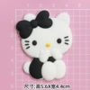 Soft rubber: black three-dimensional sitting KT [5.4*4.3cm]
