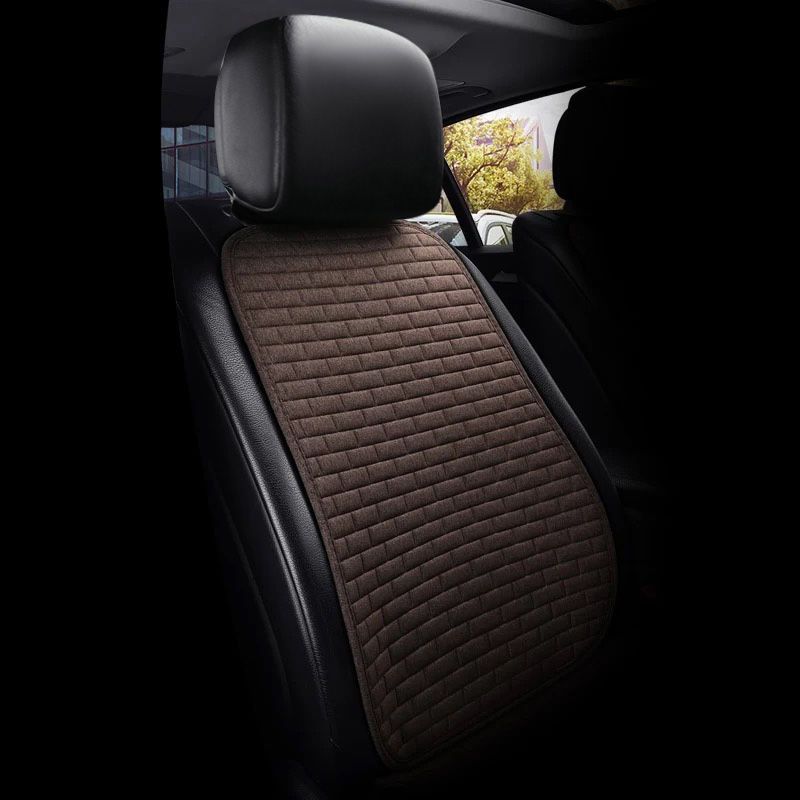 Seat cushion, seat cover: Universal Breathable Seat Cover - coffee-color-backrest