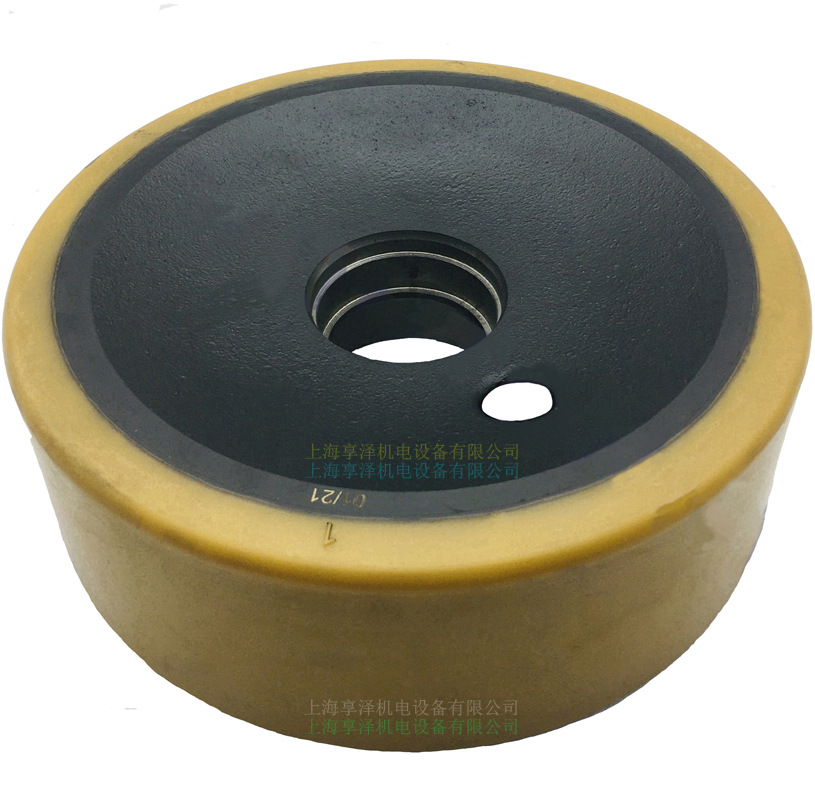 林德电动叉车R10S前轮载重轮子  Linde堆高机承重轮聚氨酯实心轮