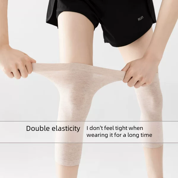 Colored cotton men's and women's knee pads spring and summer air conditioning warm old cold leg knee pads skin-friendly breathable comfortable sports knee pads