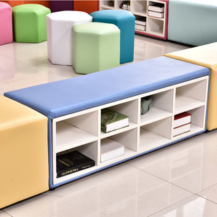 Bulk Ready-Made Children's Dance Studio Soft Cushion Shoe Cabinet Early Education Center Shoe Changing Stool Can Sit Kindergarten Storage Cabinet