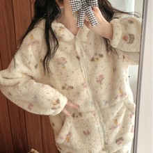 韩国ins女士冬季新品韩版甜美可爱保暖家居服睡衣套装批发完美女