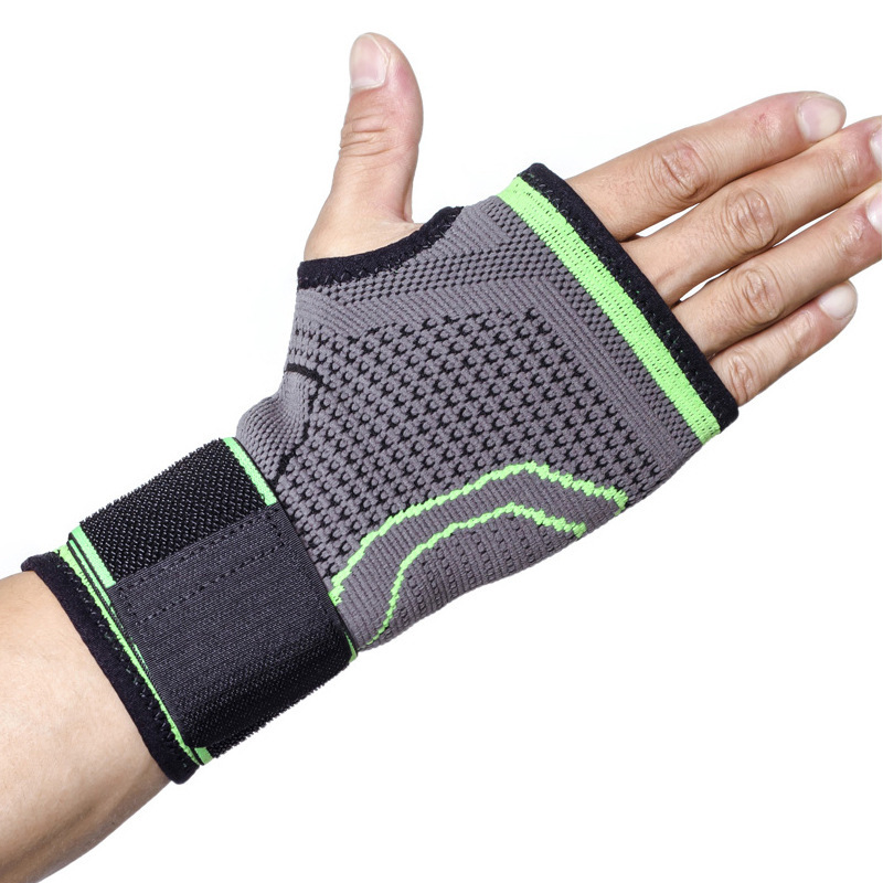 Wrist Support Band Cycling Sports Climbing Mountaineering Protective Gear Knitted Gloves Weightlifting Fitness Thumb_voghion.com