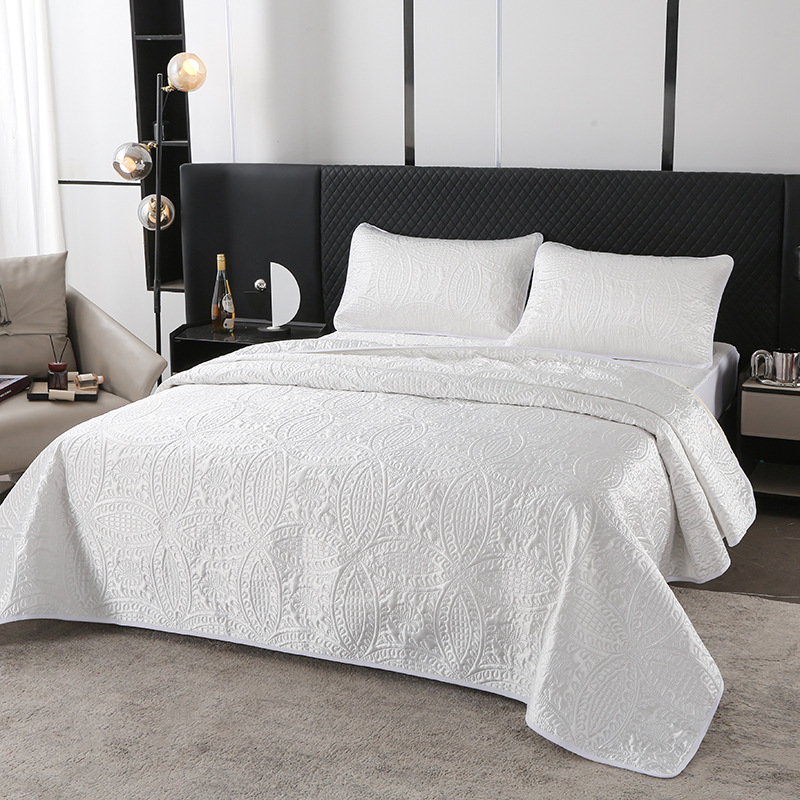 Comercio Exterior transfronterizo Amazon color sólido ultrasonido Tintín molido, tapa de cama de algodón, fundas de almohada delgadas, tamaño estándar europeo