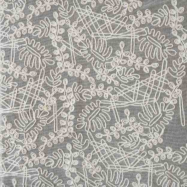 New Style Rope Embroidery Cotton Thread Embroidery Grid Geometric Floral Home Curtain Dress Embroidery Fabric New Style Rope Embroidery Cotton Thread Embroidery Grid Geometric Floral Home Curtain Dress Embroidery Fabric