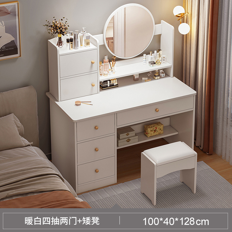 Comedor de vestir dormitorio simple y moderno mesa de maquillaje de la red de la niña dormitorio principal de alquiler de la mesa de maquillaje gabinete de almacenamiento integrado