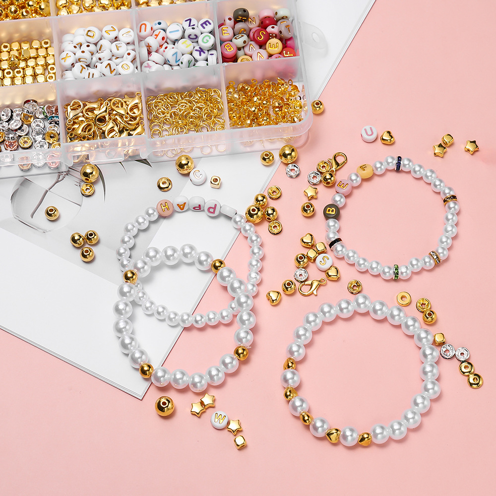 155g Weight Beads Jewelry Making Type DIY Ornament Accessories Classification 1 Set Quantity Acrylic Material Letter Pattern All Seasons Season Simple Style Style 1 Set Acrylic Letter DIY Ornament Accessories Beads 2