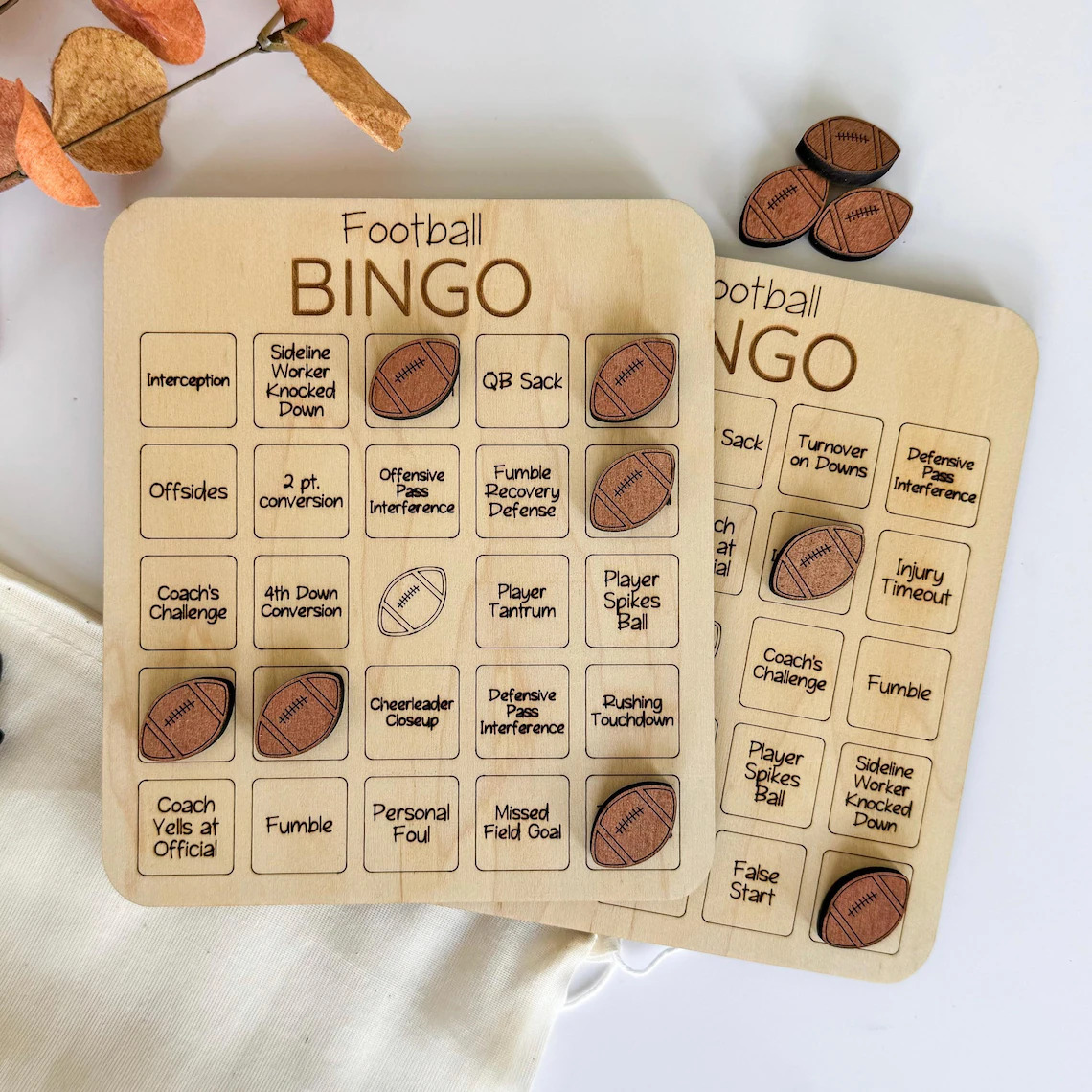 Cross-Border Customized Bingo Game Bingo Game Family Party Game Night Wooden Board Game Board