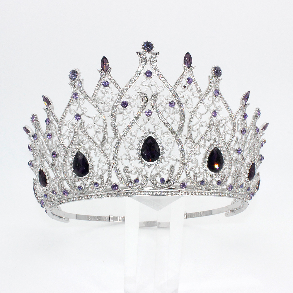 Corona ajustable estilo barroco para novia o concurso