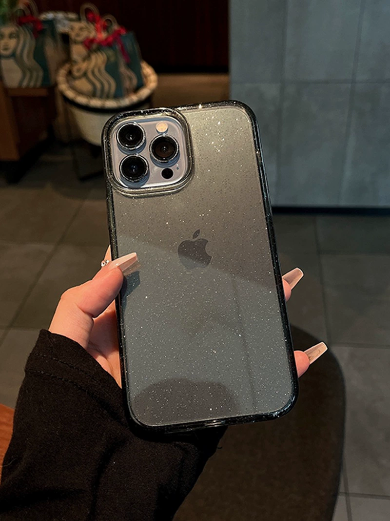 Сумка для телефона (Apple) для серии iPhone 17/16/15, прозрачная или черная, тонкий защитный дизайн
