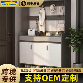 接家具|全屋定制|鞋柜家用门口收纳柜一体玄关柜入户轻奢靠墙鞋架