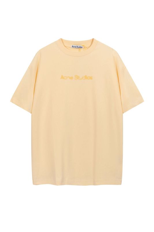 跨境专供高品质AC1996字母印花水洗做旧轻奢潮牌宽松男女情侣T恤|undefined