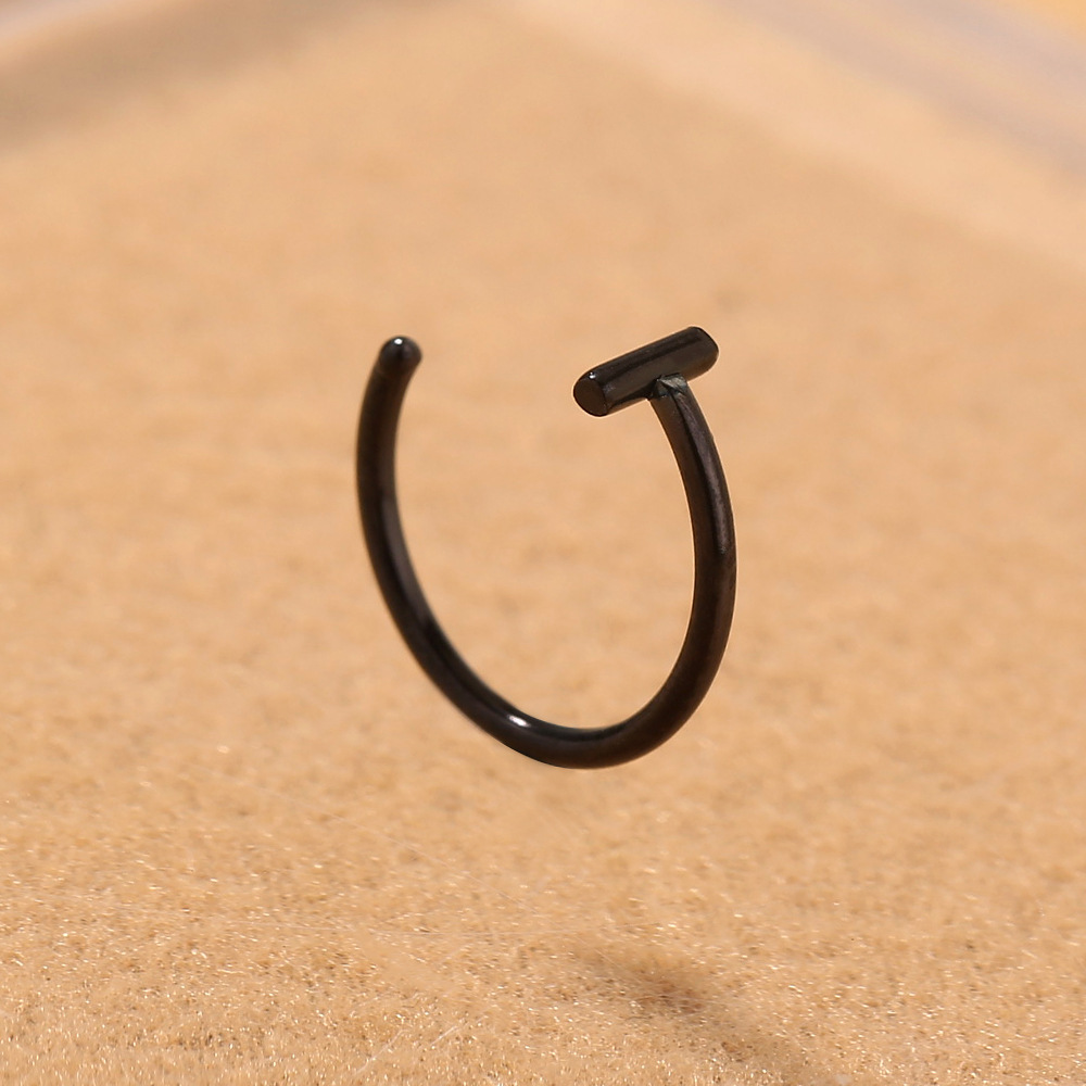 personality exaggerated nose nail with ball piercing stainless steel lip ring lip nail piercing acce