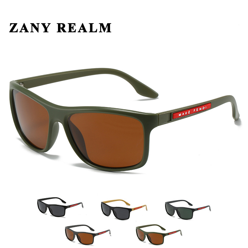 Nuevo Comercio exterior hombres caja esmerilado gafas de sol polarizadas moda Negocios Deportes conducción gafas de sol fabricante