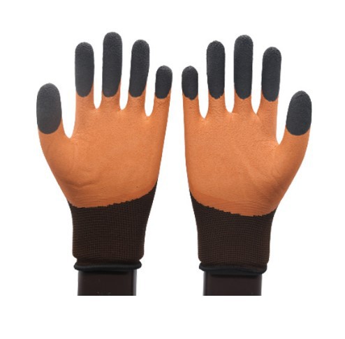 13 pines colgando pegamento guantes de inmersión de nitrilo guantes de protección laboral reforzado dedo espuma de látex taller de seguridad guantes antideslizantes