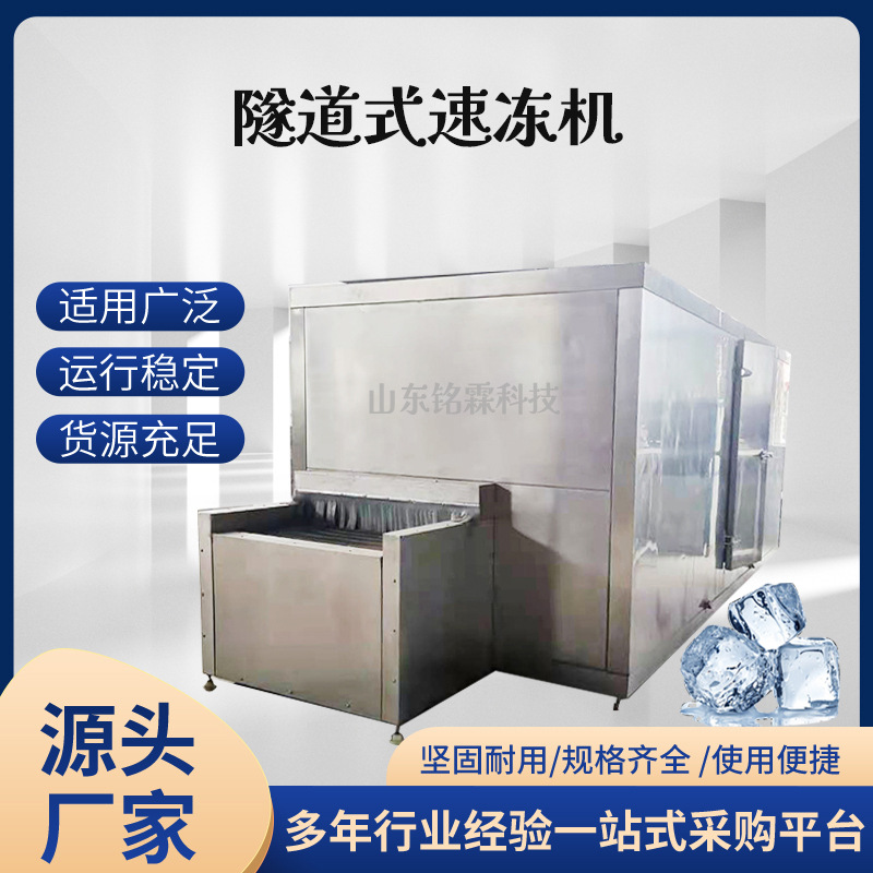 供应大型隧道式速冻机商用全自动水果丁保鲜速冻设备青豆速冻机