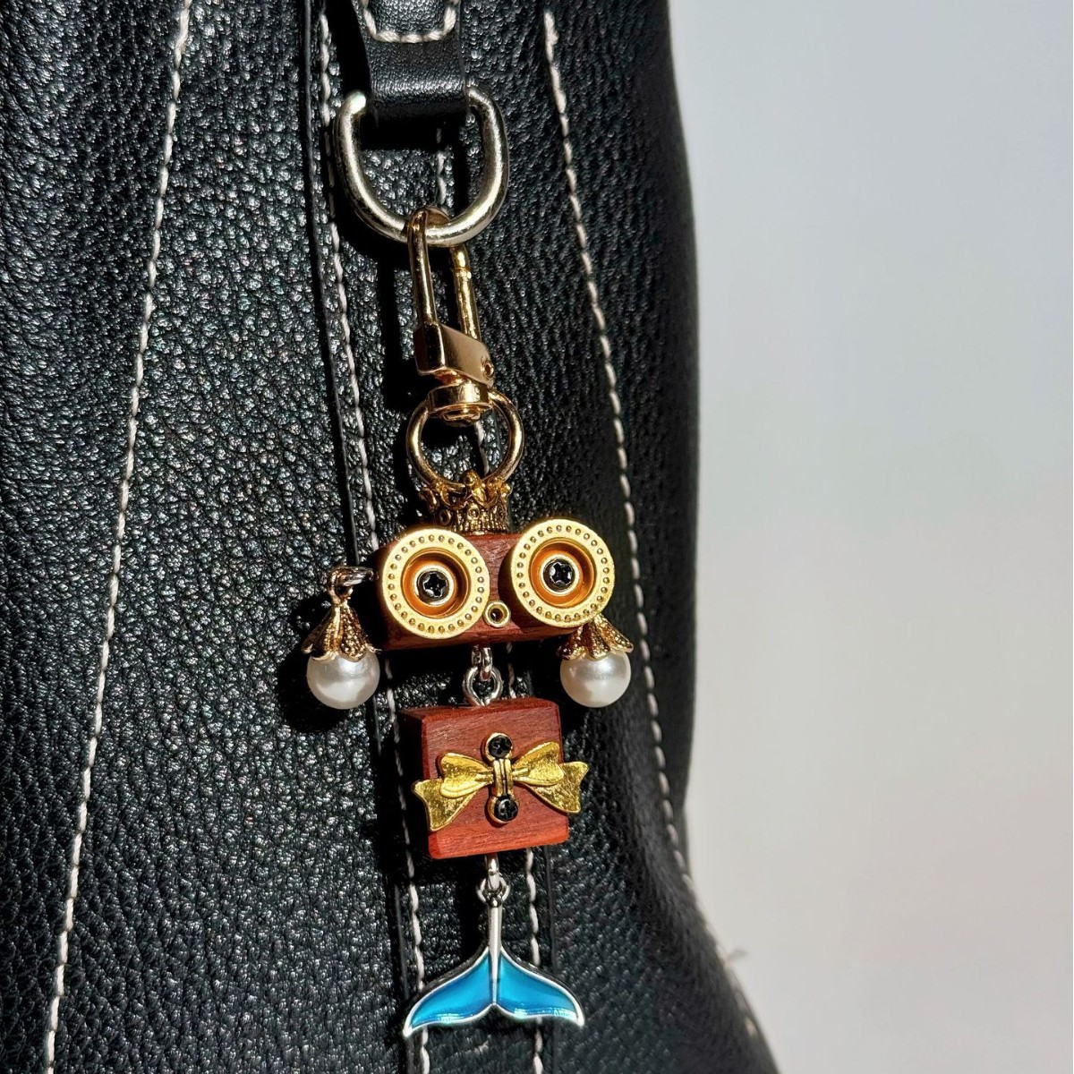 Handmade DIY Punk Bag Pendant Robot Phone Chain Keychain Trendy Toy Pendant Night Market Stall Wholesale