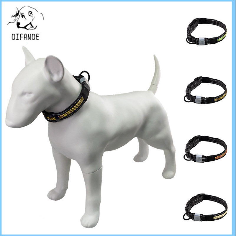 Pet night dog luminous collar USB can charging teddy golden hair…