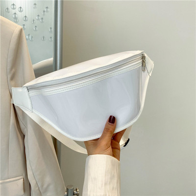 廠家批發新品腰包 2021夏季新款透明PVC胸包洋氣簡約大容量女包包
