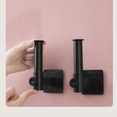廠家批發廚房承重無痕壁掛式L型掛鈎 免打孔可伸縮餐具鍋蓋粘鈎