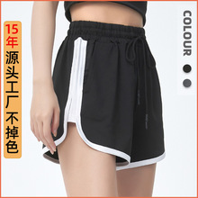 丝格图跨境跑步短裤女子夏季宽松大码速干裤爆汗训练跑步运动裤子