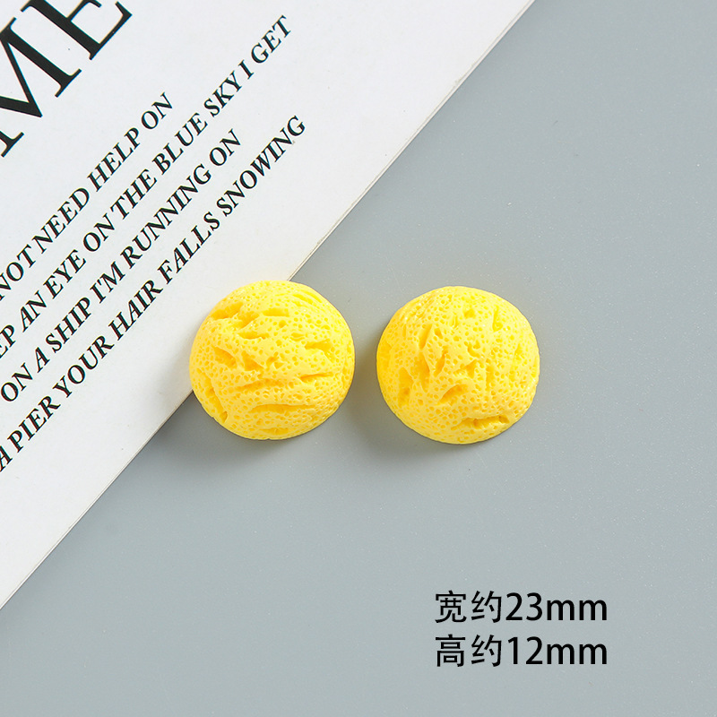 diy 模擬食品おもちゃアイスクリーム半円形アイスクリームボール手作りクリーム接着剤携帯電話ケースヘアピンジュエリー樹脂アクセサリー|undefined