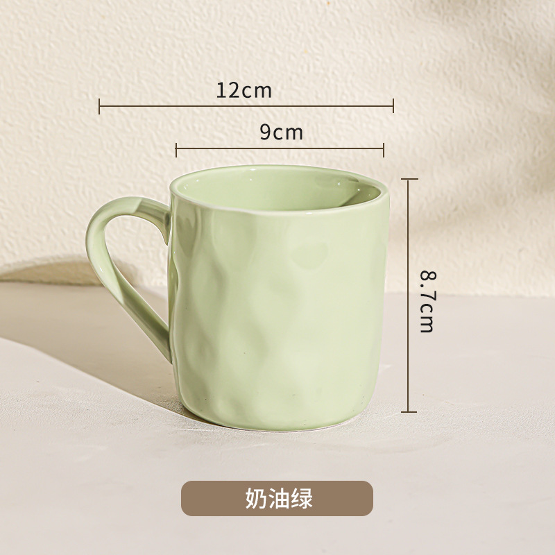 クリームスタイルカップセラミックマグカップイン高価値ドリンクカップホームガールズ新しいコーヒーカップギフト|undefined