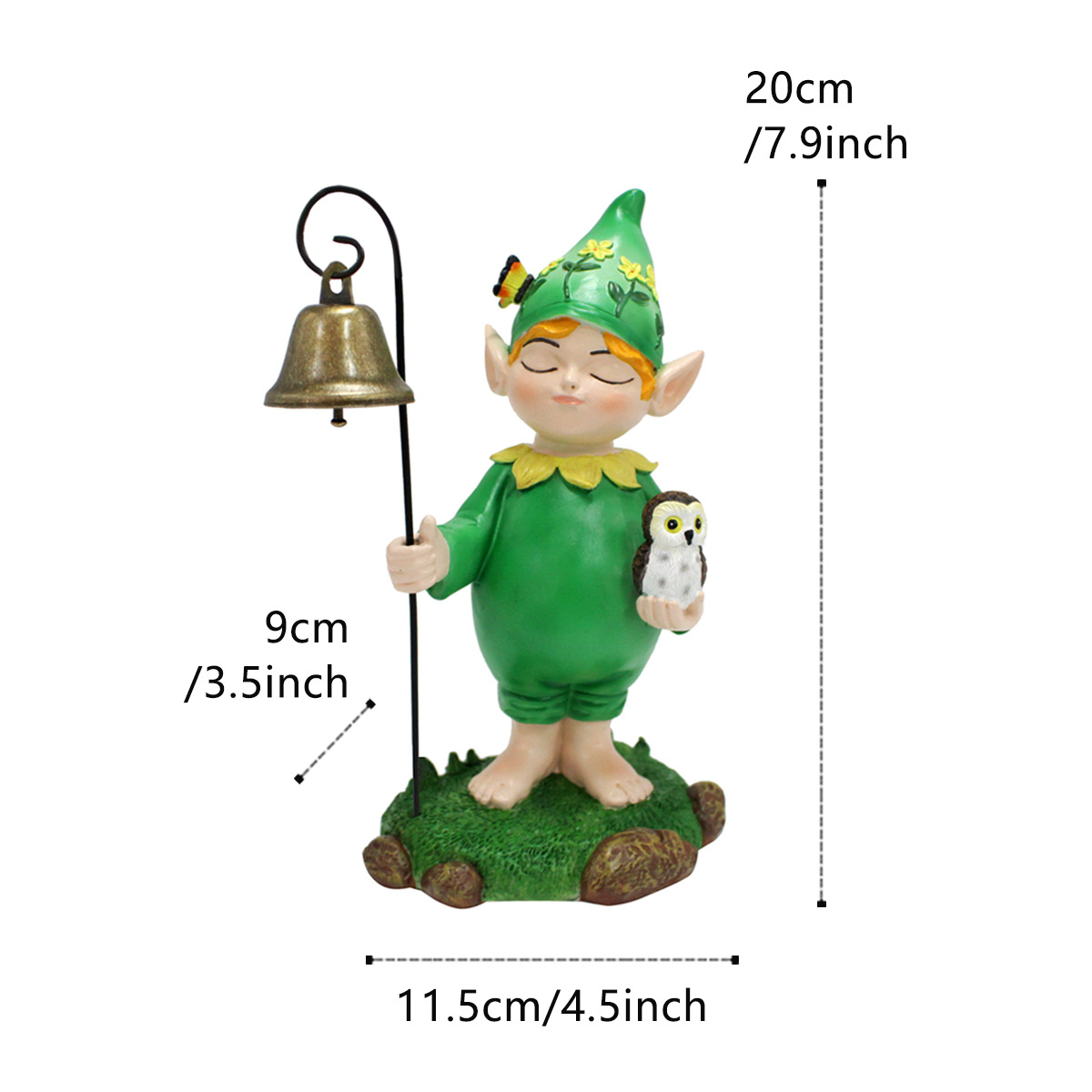  resin crafts Bell dwarf elf ornaments statue dwarf dwarf garden home decoration ornaments