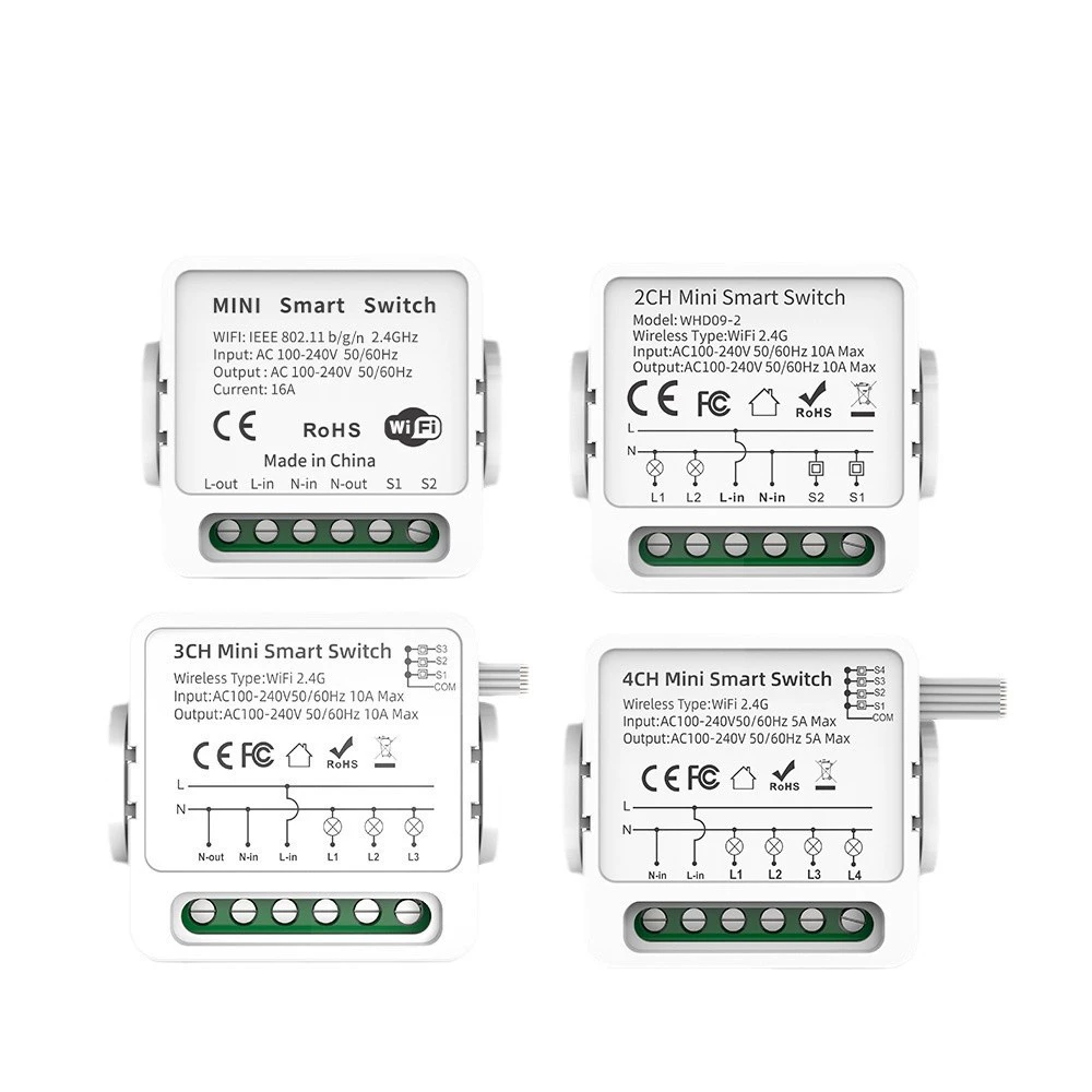 Graffiti Smart Switch WiFi Mini Micro Multi -Road Direct Driver ZigBee переключатель APP расписание голос