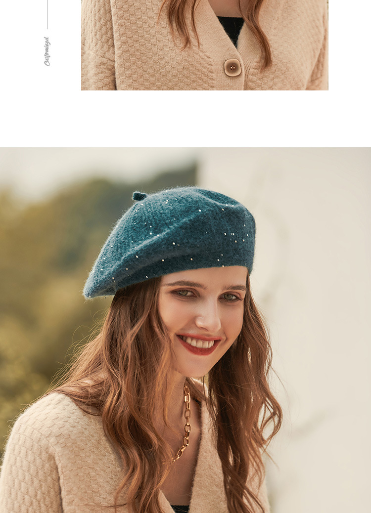 Women's Fashion Solid Color Beret Hat display picture 1