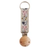 Navy pink flowers (wooden hat clip with hole)