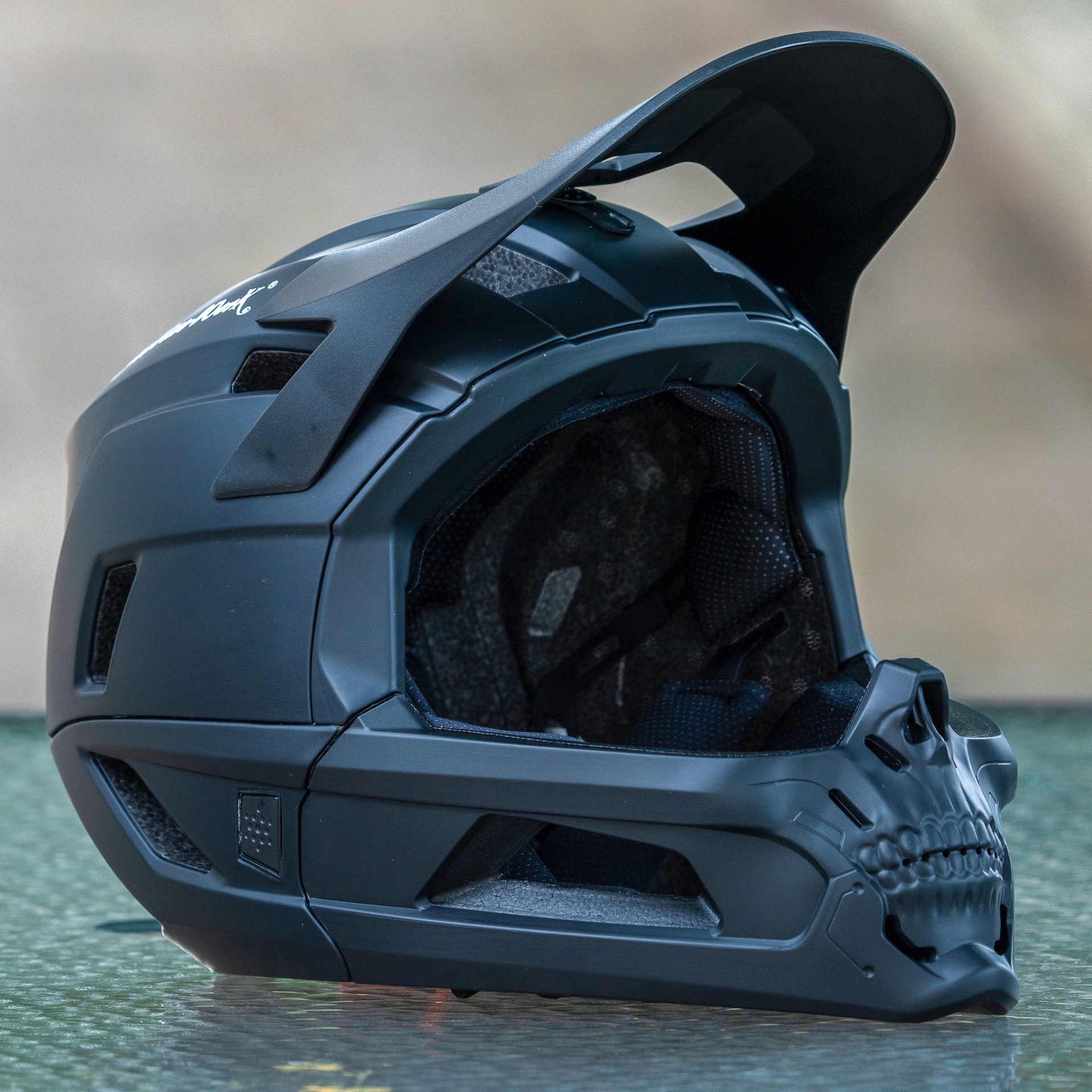 Casco Integral de Ciclismo Scorpio Grimace Desmontable para Descenso de Montaña, BMX, Ultraligero, AM, Todoterreno, TikTok Face
