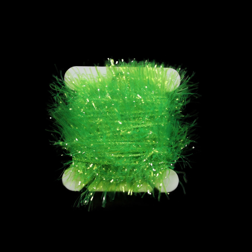 Luyafei mosca cebo material de unión unilateral línea de cristal bajo trucha cinturón decorativo lana gancho cebo línea de unión