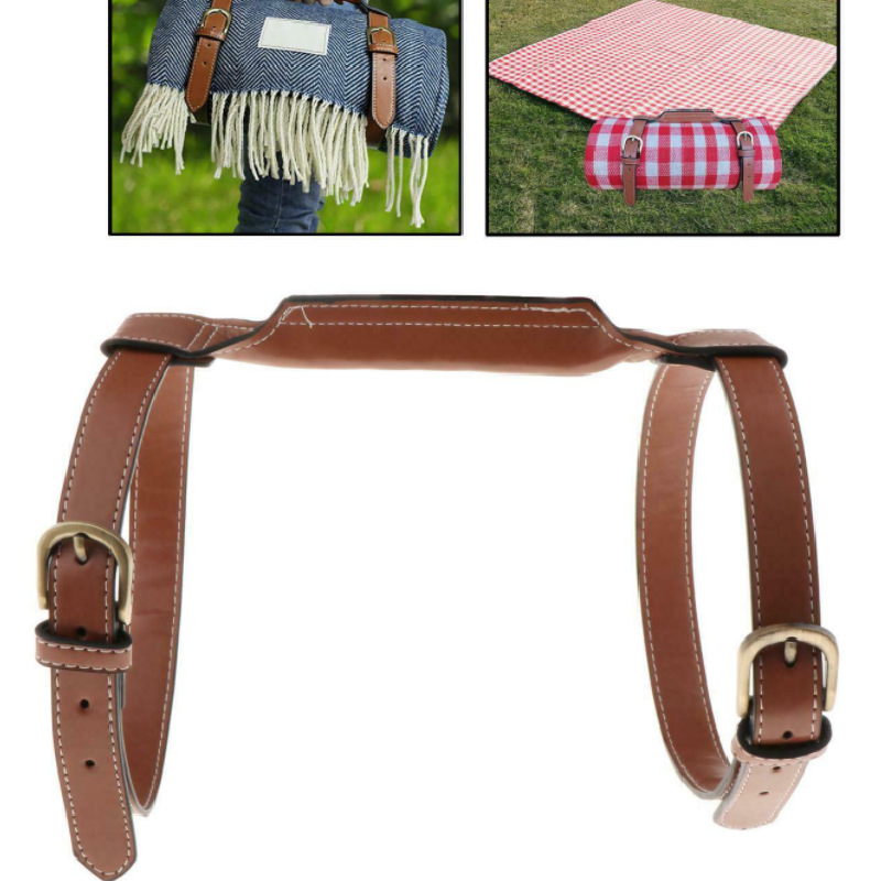 PU cuero al aire libre camping yoga Mat correa de la correa de yoga Correa portátil correa de yoga ajustable