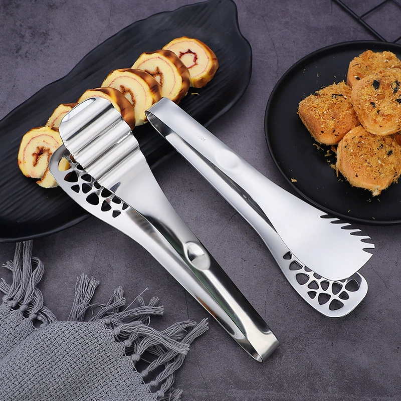 304 stainless steel leak-free oil filter clamp multi-function bread clamp barbecue clamp kitchen gadget anti-scalding steak clip