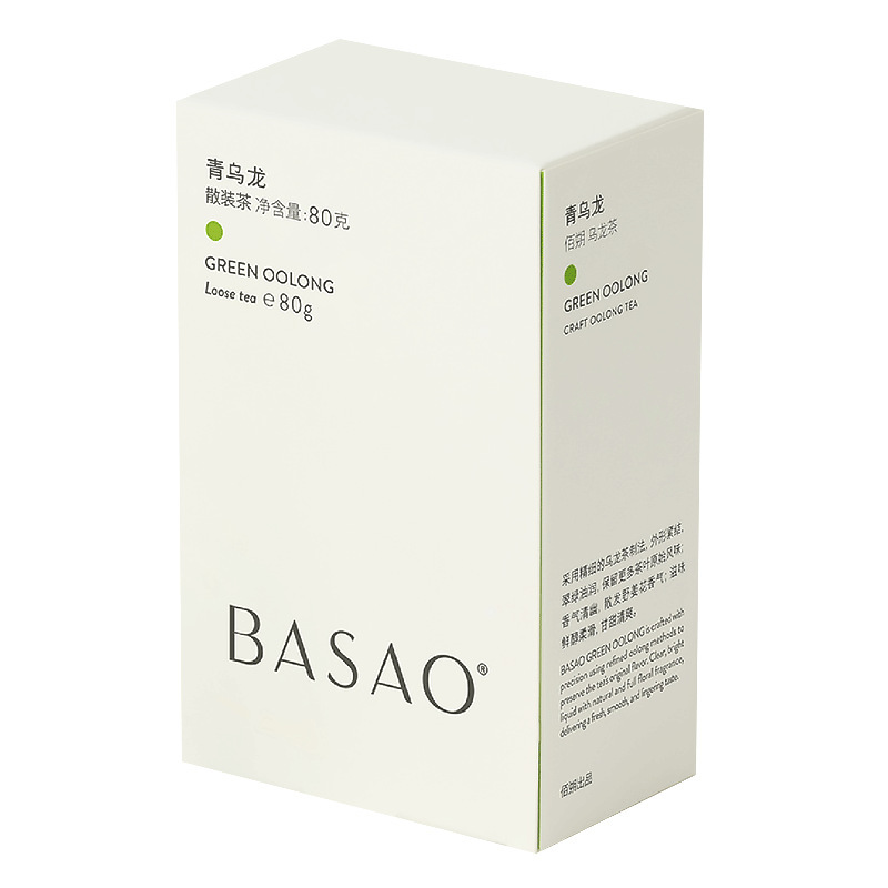 国货BASAO佰朔青乌龙茶散茶80g盒装野姜花甘蔗奶香清香味散装茶叶