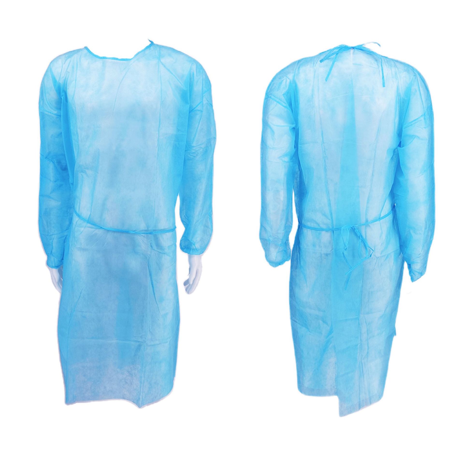工厂加工一次性PP反穿橡筋袖口隔离衣全身防尘防水养殖场工作防护