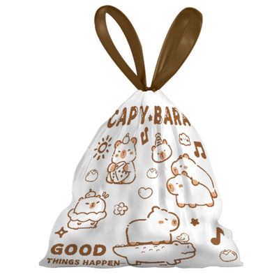 抽绳垃圾袋家用加厚手提式免撕大号厨房塑料袋办公室用结实清洁袋