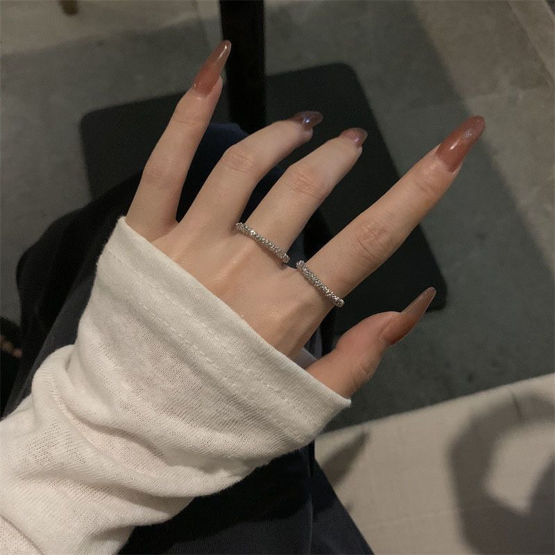 Minimalist Adjustable Designer Ring For Women Silver Statement_voghion.com