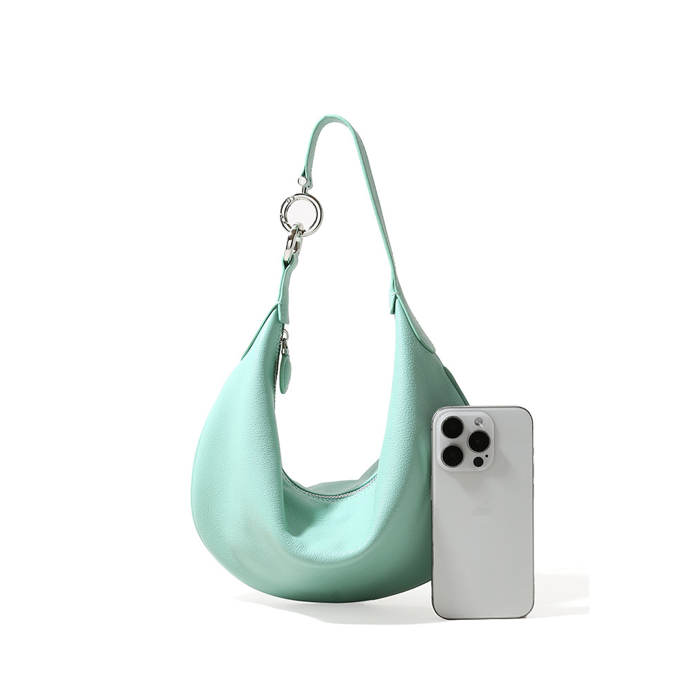 Genuine Leather Women's Bag Autumn 2026 New Arrival Luxury Underarm Bag High-End Handheld Dumpling Bag Cowhide Shoulder Bag - Thumbnail 5
