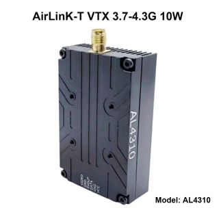 FPV VTX 3.7-4.3G 10W 穿越机模拟图传远距离发射器 3700-4320MHz