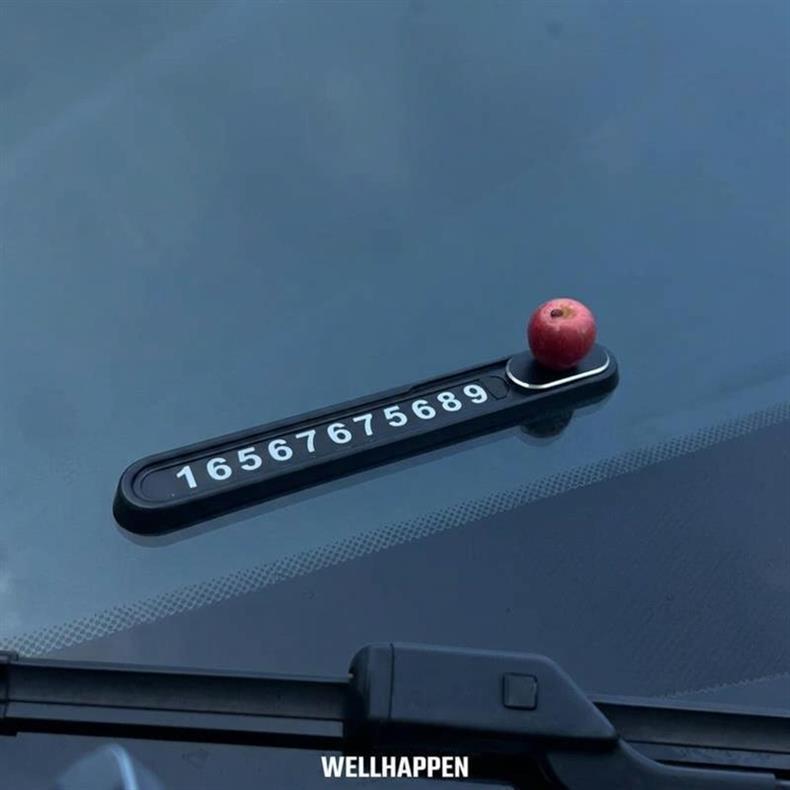 Temporary Car Parking Number Plate 2026 New Model with a Simple and High-End Feel for Moving Cars, Truck-Mounted Phone Number Plate