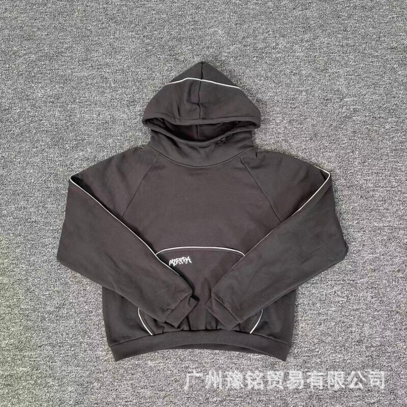 欧美高街秋冬新款美式时尚潮流宽松休闲字母刺绣连帽卫衣卫裤男女|undefined
